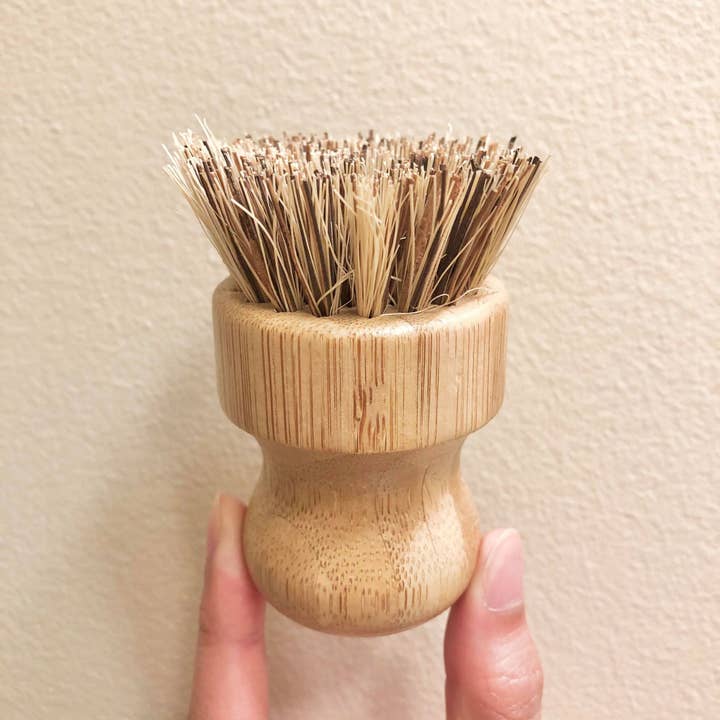 Eco Beige – wholesale Cleaning brush – Bamboo Knob Scrubber4