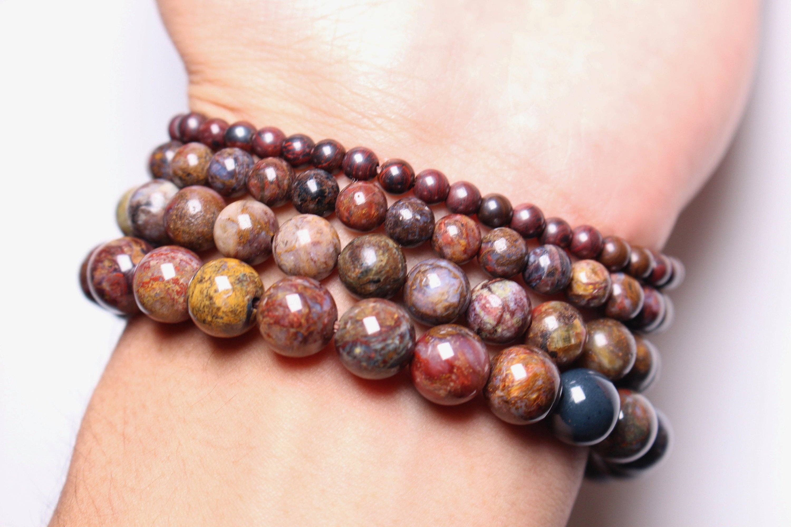 Foliesbijoux - Vendita all'ingrosso Bracciale con perline - Bracciale Pietersite A+ in pietra naturale mista1