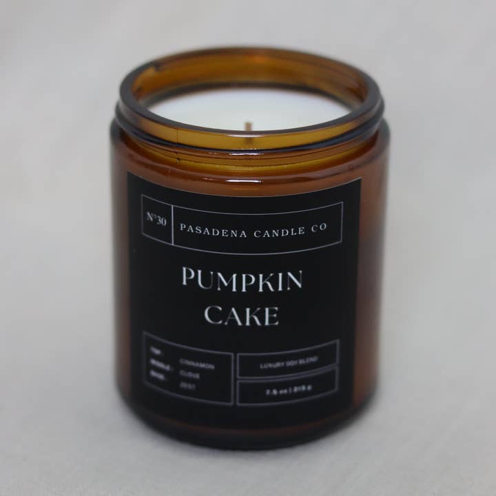 Candle, Amber Jar Candle 8 oz for wholesale by Pasadena Candle Co