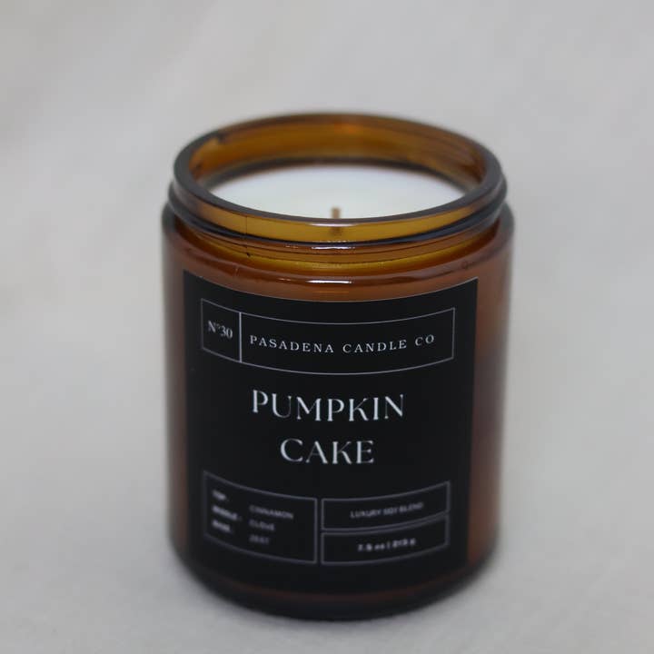 Candle, Amber Jar Candle 8 oz for wholesale by Pasadena Candle Co