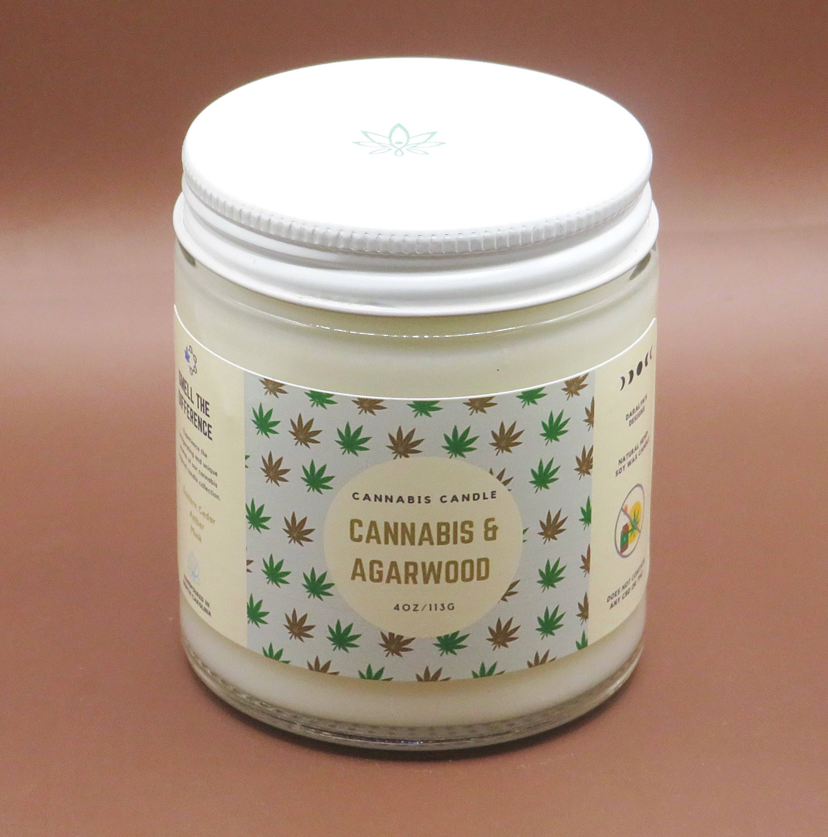 Daralyn's Designs - Wholesale Jar/Filled Candle - Cannabis Candle | 4oz | Hemp Wax14