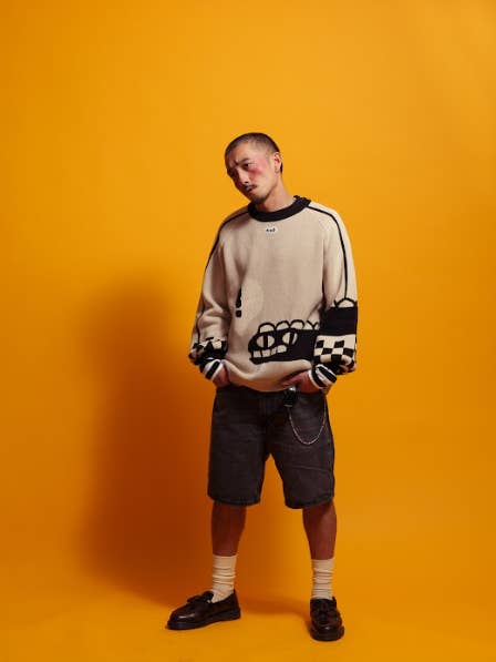 Karepango - Wholesale Knit Sweater - Unisex - SNARP: Thick knit jacquard sweater0