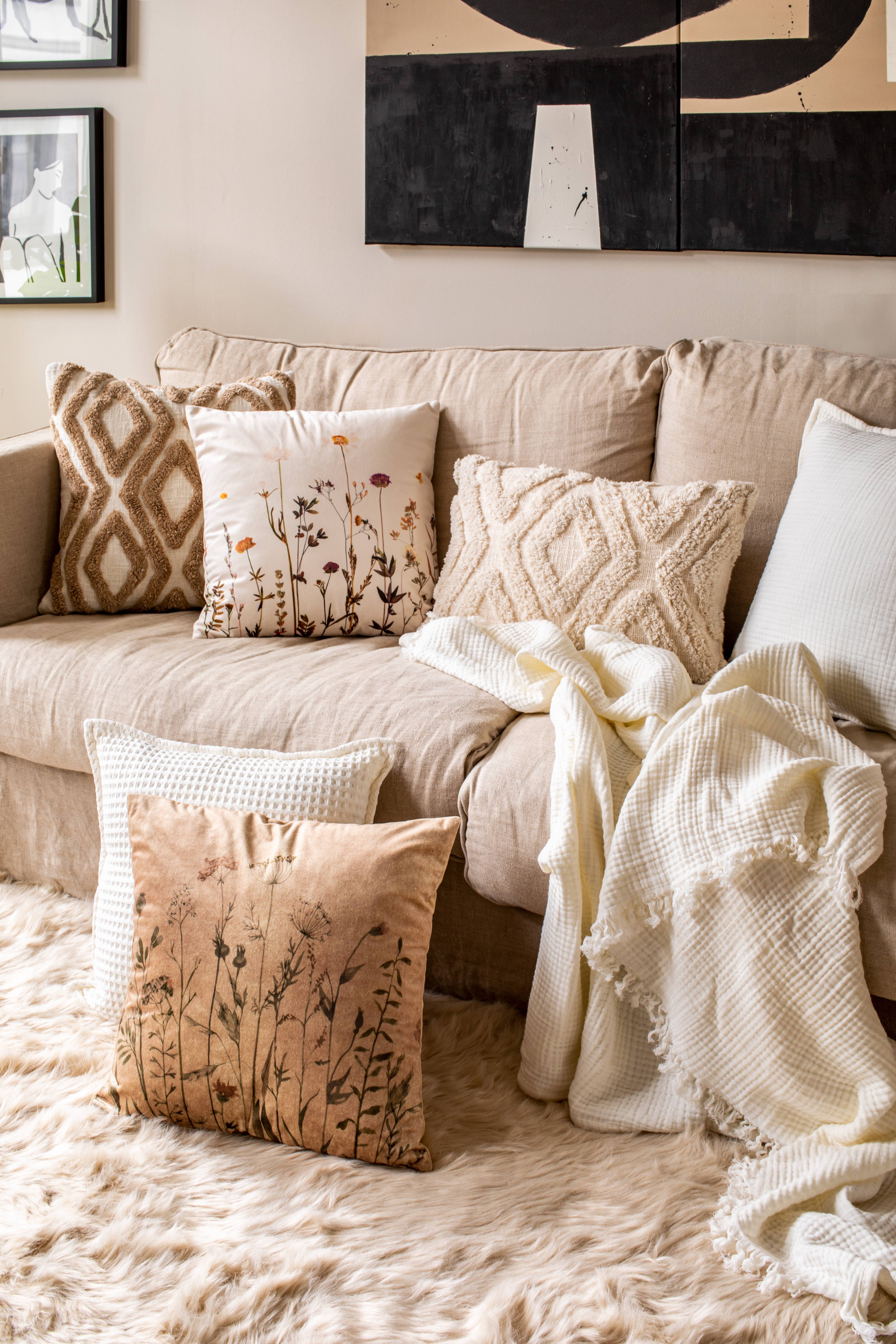 Tiseco - Vente Coussin décoratif - Coussin AMBIANCE PRINT 45 x 45 cm10