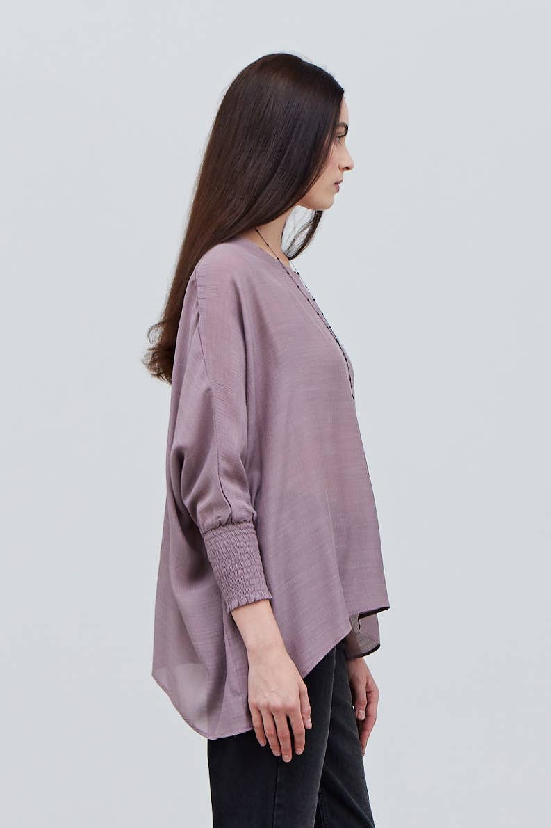 Grade & Gather - Vente Chemisier – femme - 40250PP - BLOUSE À MANCHES SMOCKÉES21