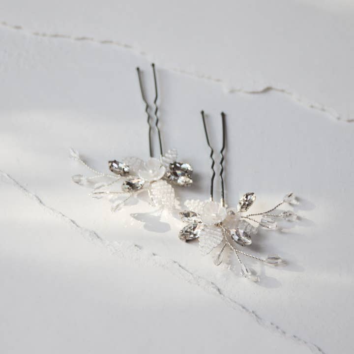 Bespoke Bridal - Venta al por mayor Horquillas para el pelo - Horquillas Anita Floral
