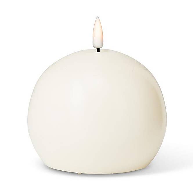 Vela con forma de bola LED de arena, 4 pulgadas de diámetro para venta al por mayor de Abbott