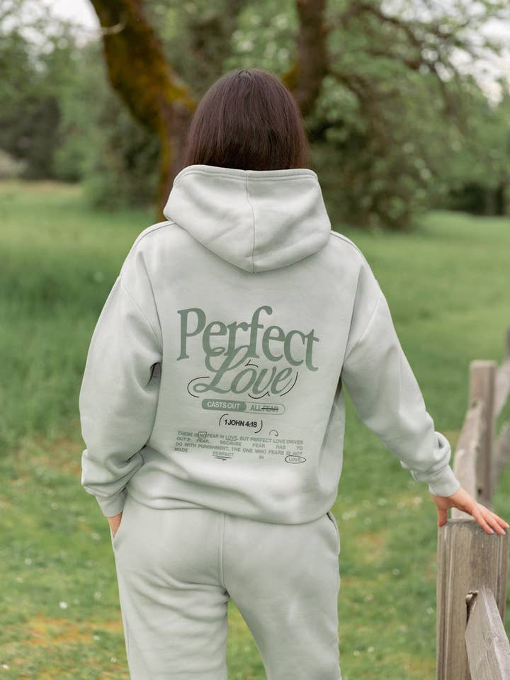 Perfect Love Unisex Hoodie for wholesale by Elevated Faith