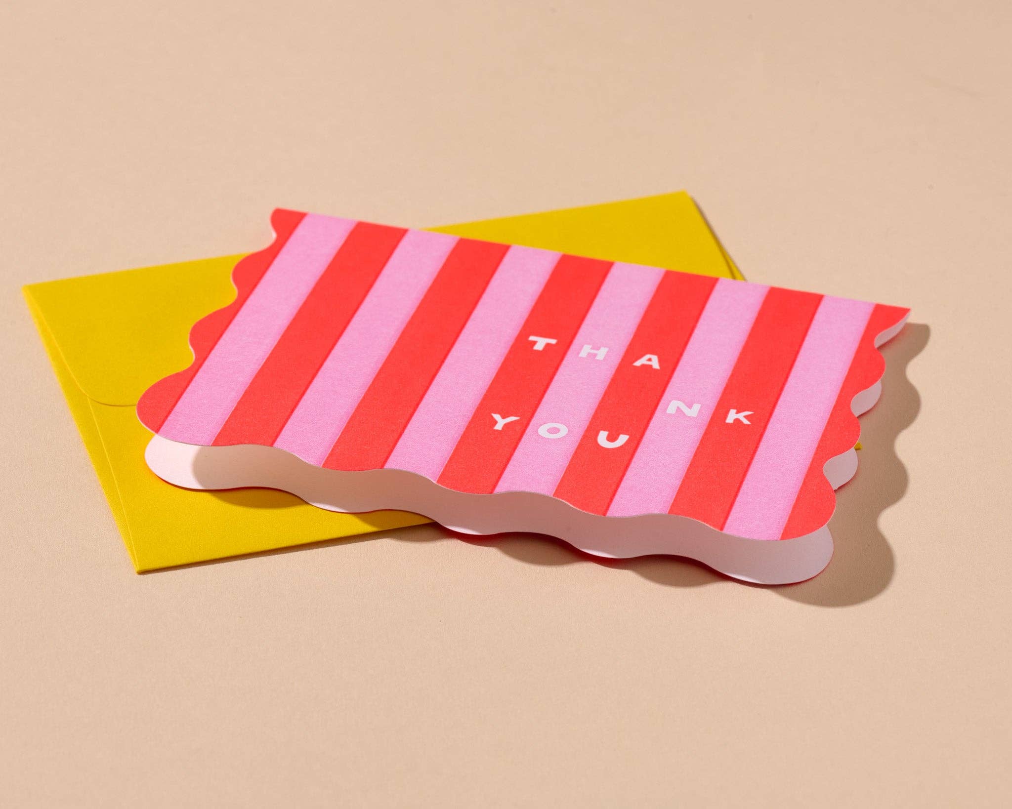 And Here We Are - Wholesale Stationery/Notecard Set - Box Set—Letterpress Thank You Notecards—Cabana Stripe RP 3