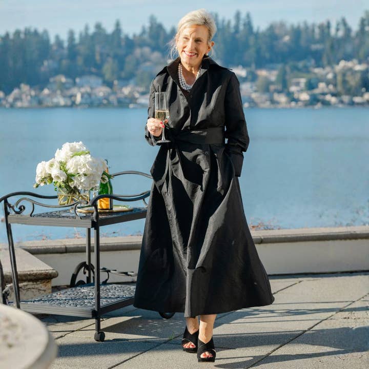 Peggy Taffeta Klänning - NY för wholesale av Arte Italica & Crown Linen Designs