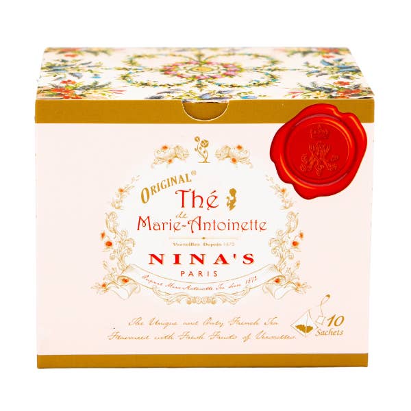 Nina's Paris Marie Antoinette Sachet Tea Box 10 count for wholesale by The French Farm
