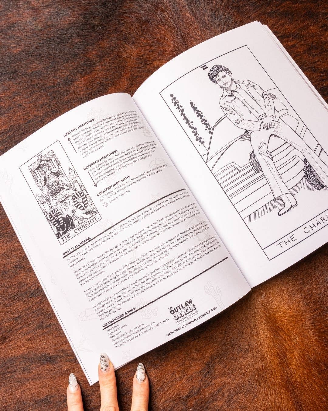 The Outlaw Oracle - Wholesale Tarot Cards - The Outlaw Oracle's Honky Tonk Tarot Colorin' Book - Rebel T4