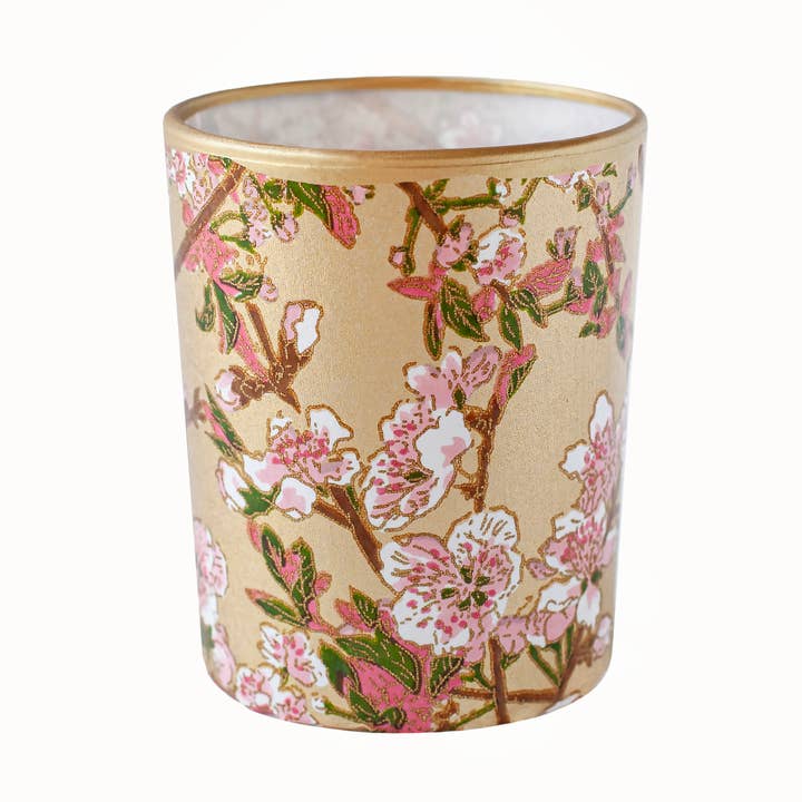 Theelichthouder, Sakura / Goud voor wholesale door LILI'S LOFT