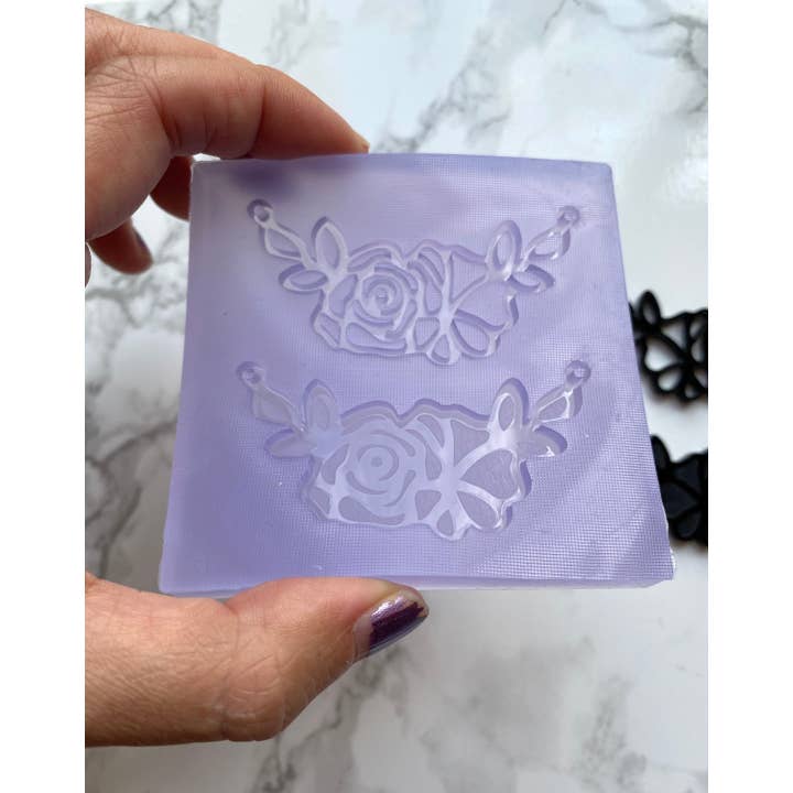 Rose halskæde silikone skimmel for engroshandel hos EllaRaeMouldsVinyls