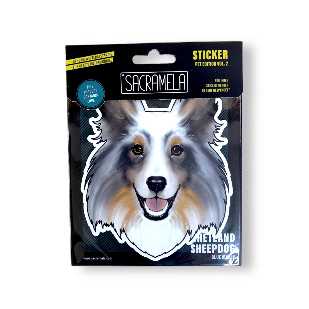 SACRAMELA - Wholesale Sticker - SHETLAND SHEEPDOG BLUE MERLE1