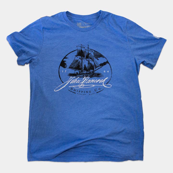 Liberty & Co. - Wholesale Screen Printed T-Shirt - Unisex - John Hancock Shipping Company Unisex T-Shirt