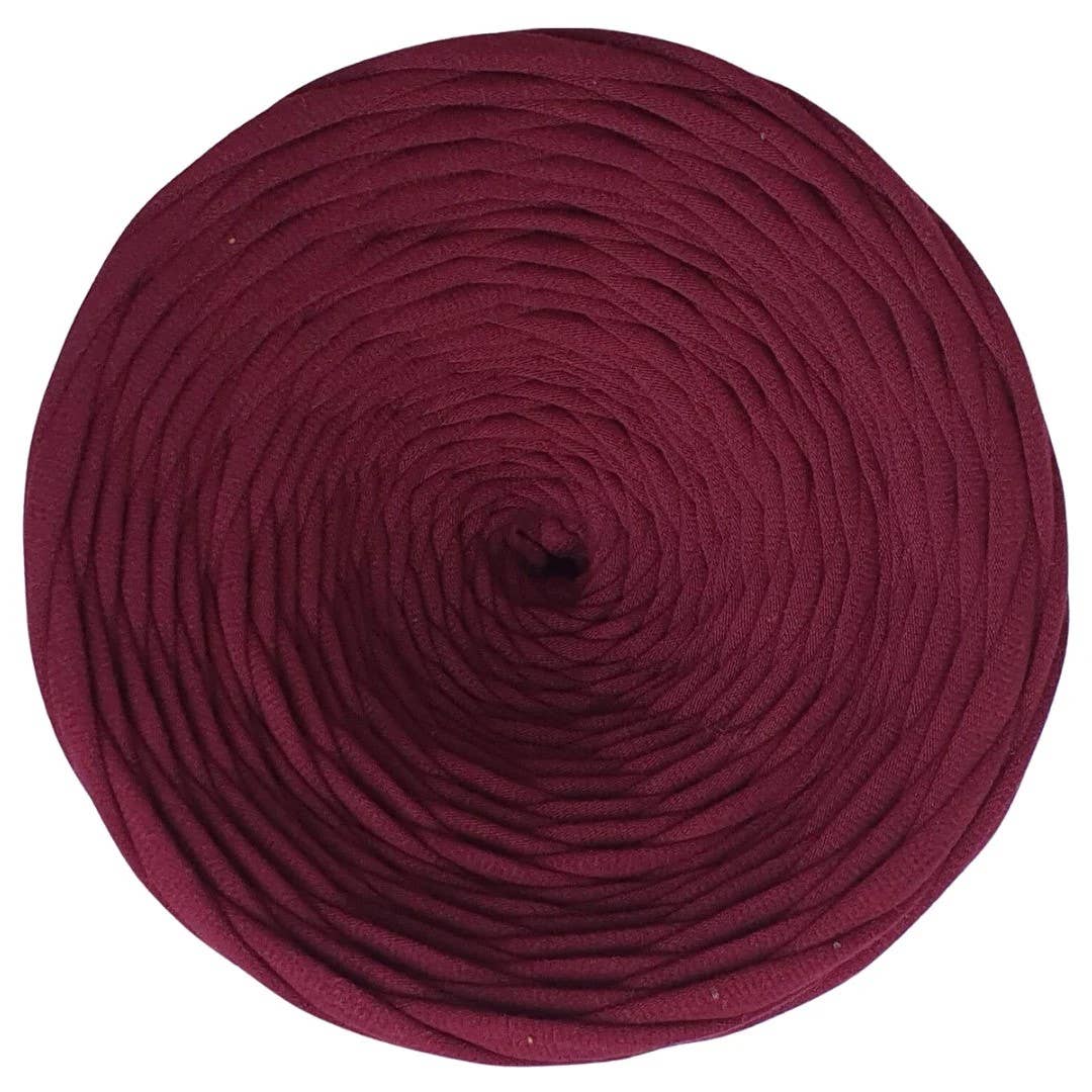 LEANNA YARNS - Wholesale Yarn - BORDEAUX color tshirt yarn, 100-110m, ready to ship2