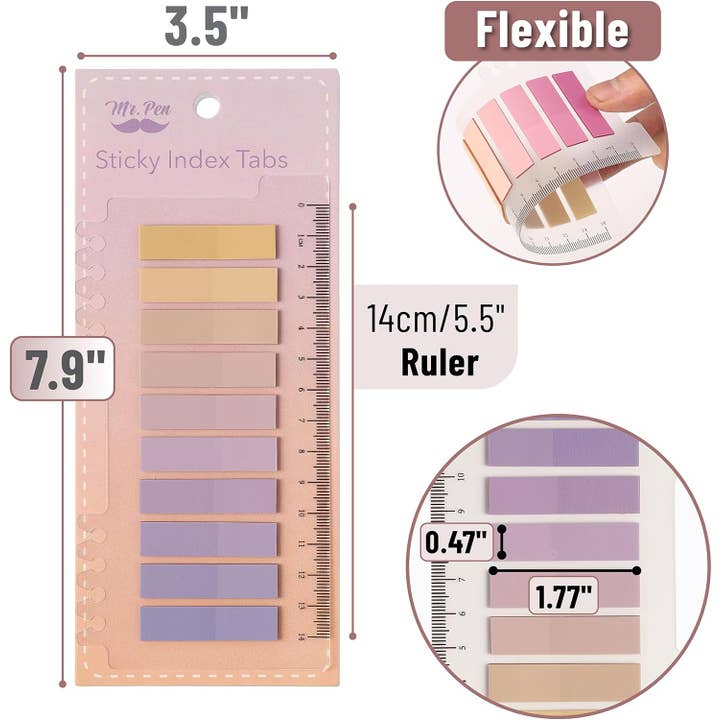 Mr. Pen - Wholesale Bookmark - Mr. Pen Sticky Tabs - 3200 Pieces for Easy Organization2