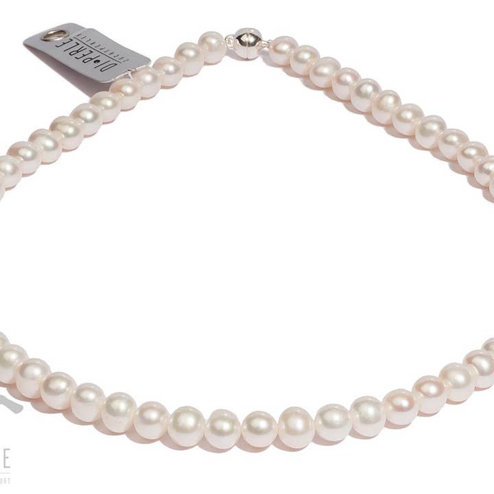 Pärlhalsband | 7.0 - 8.0 mm | 45 cm för wholesale av Di Perle GmbH