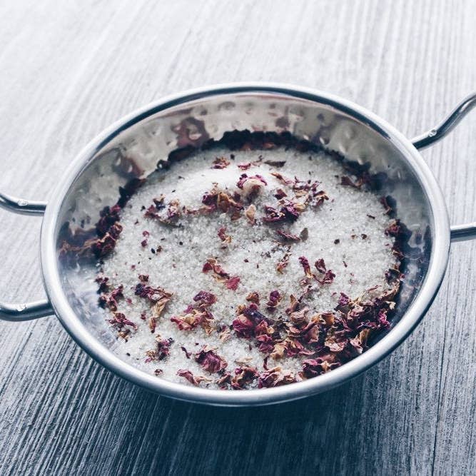 Beach House Teas - Wholesale Sugar/Sweetener - Rose Petal infused artisan culinary sugar