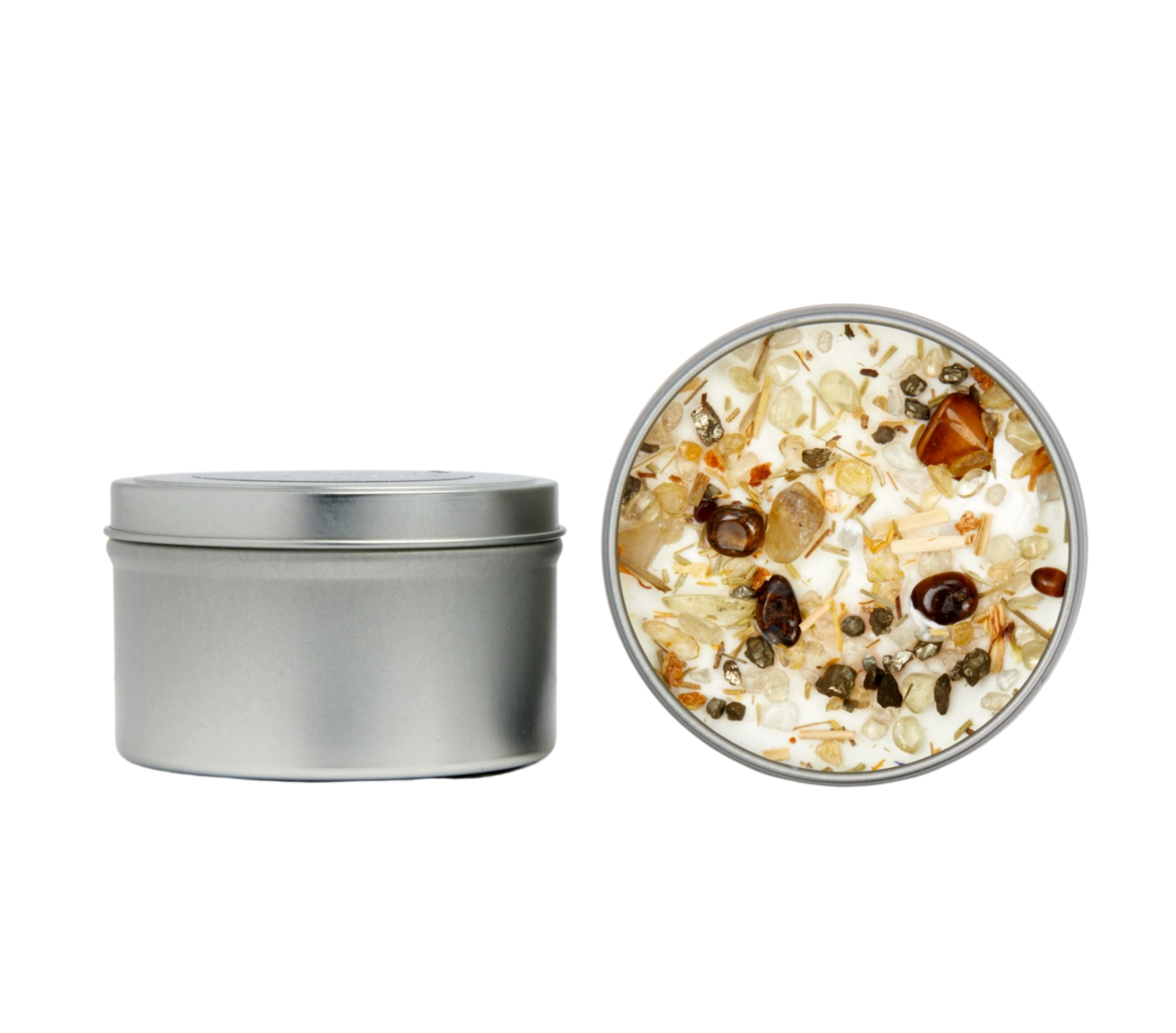 New Moon Beginnings - Wholesale Jar/Filled Candle - Seven Chakra Candles - Soy Candle - Herb & Crystal Candles18