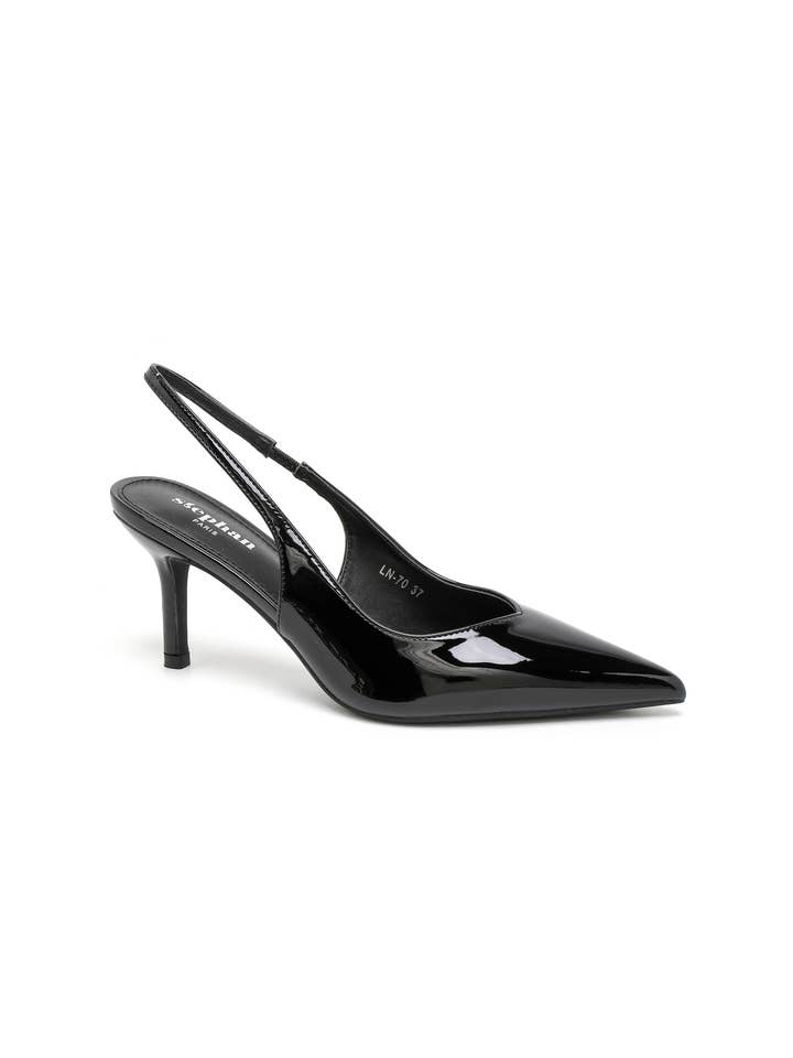 Stephan Paris - Wholesale High Heels - Women's - Patent pointed-toe slingback pumps LN-705