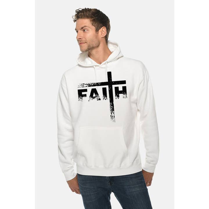 FAITH GRAPHIC MENS HOODIE for wholesale by nobarand