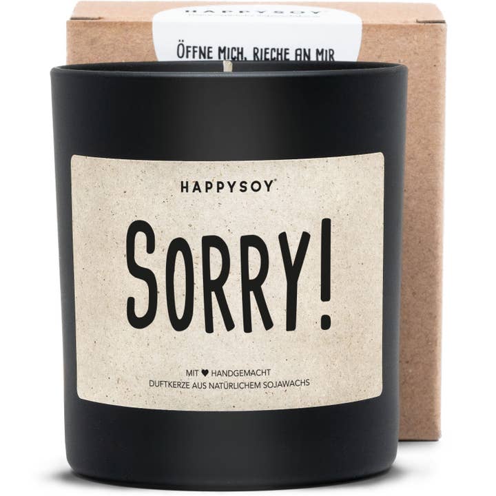 Bougie parfumée | Sorry ! pour la vente par Happysoy