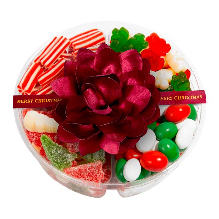 Christmas Party Gift Platter with Bow for wholesale by Purple Plum