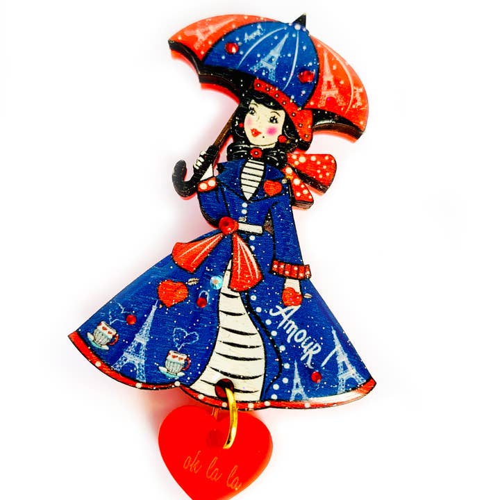 Rosie Rose Parker - Wholesale Brooch - Paris jewellery brooch acrylic brooch quirky pins cool gifts2