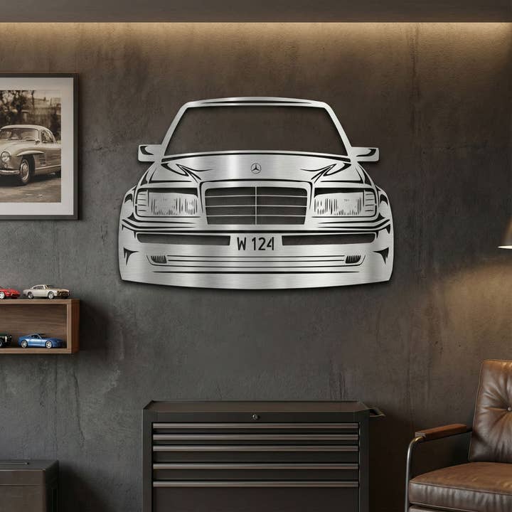 Placa Metálica Frontal W124 por atacado de Teraskyltit.fi