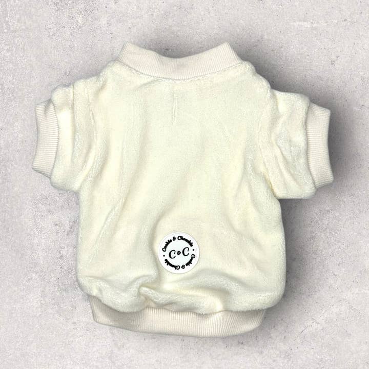 COZIES Fleece Sweatshirt - Cream for wholesale by Cookie and Chewkie