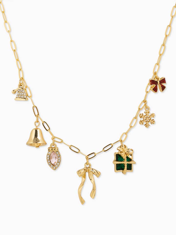 Collier à 7 breloques étincelantes de Noël pour la vente par Sessori