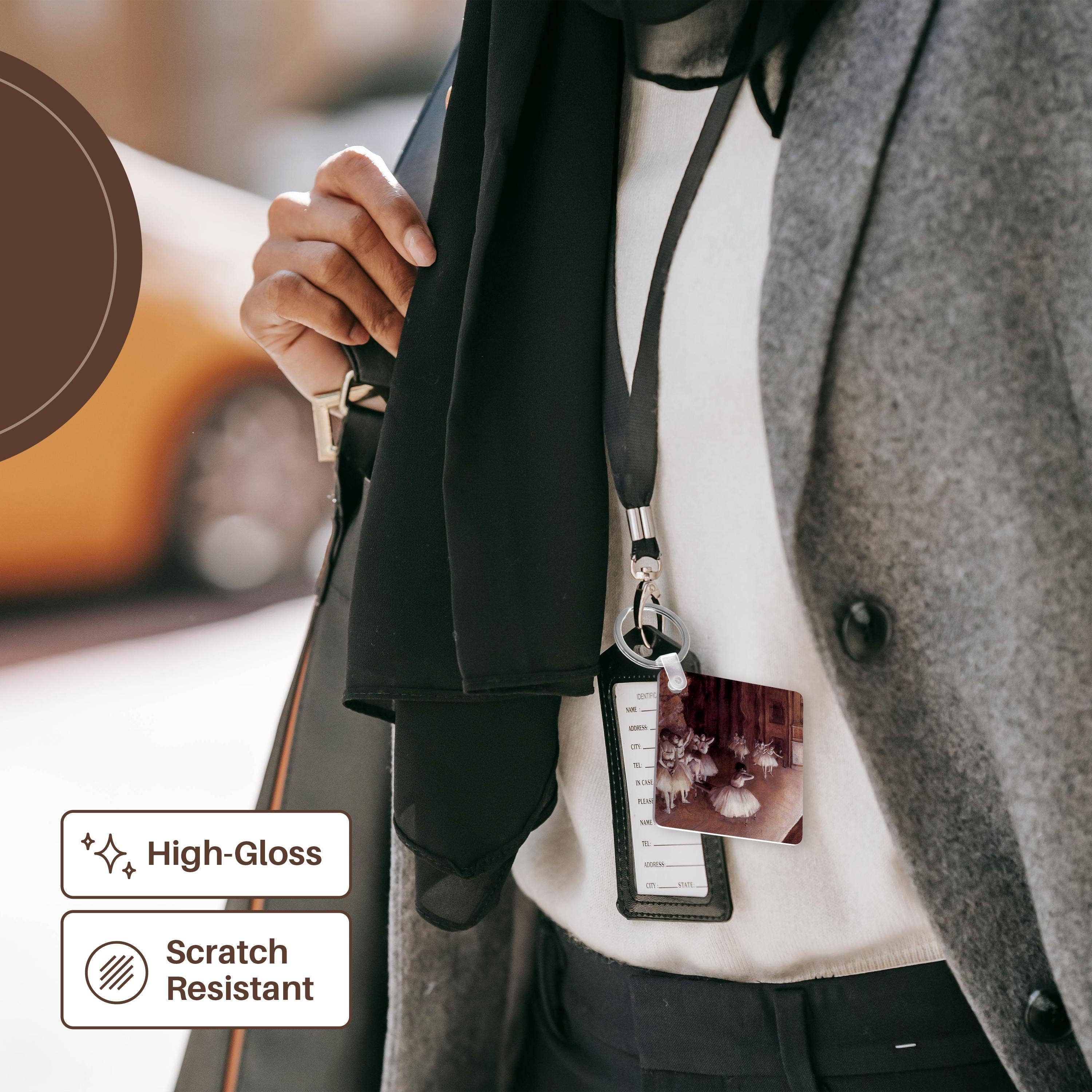 3dRose - Wholesale Keychain - Unisex - 3dRose, Ballet Rehearsal on the Stage by Edgar Degas, Key Chain6