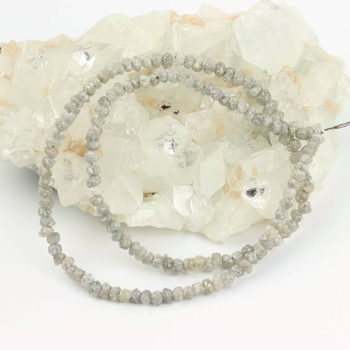 Diamant Kette weißer Rohdiamant für den Großhandel von BKGEMS