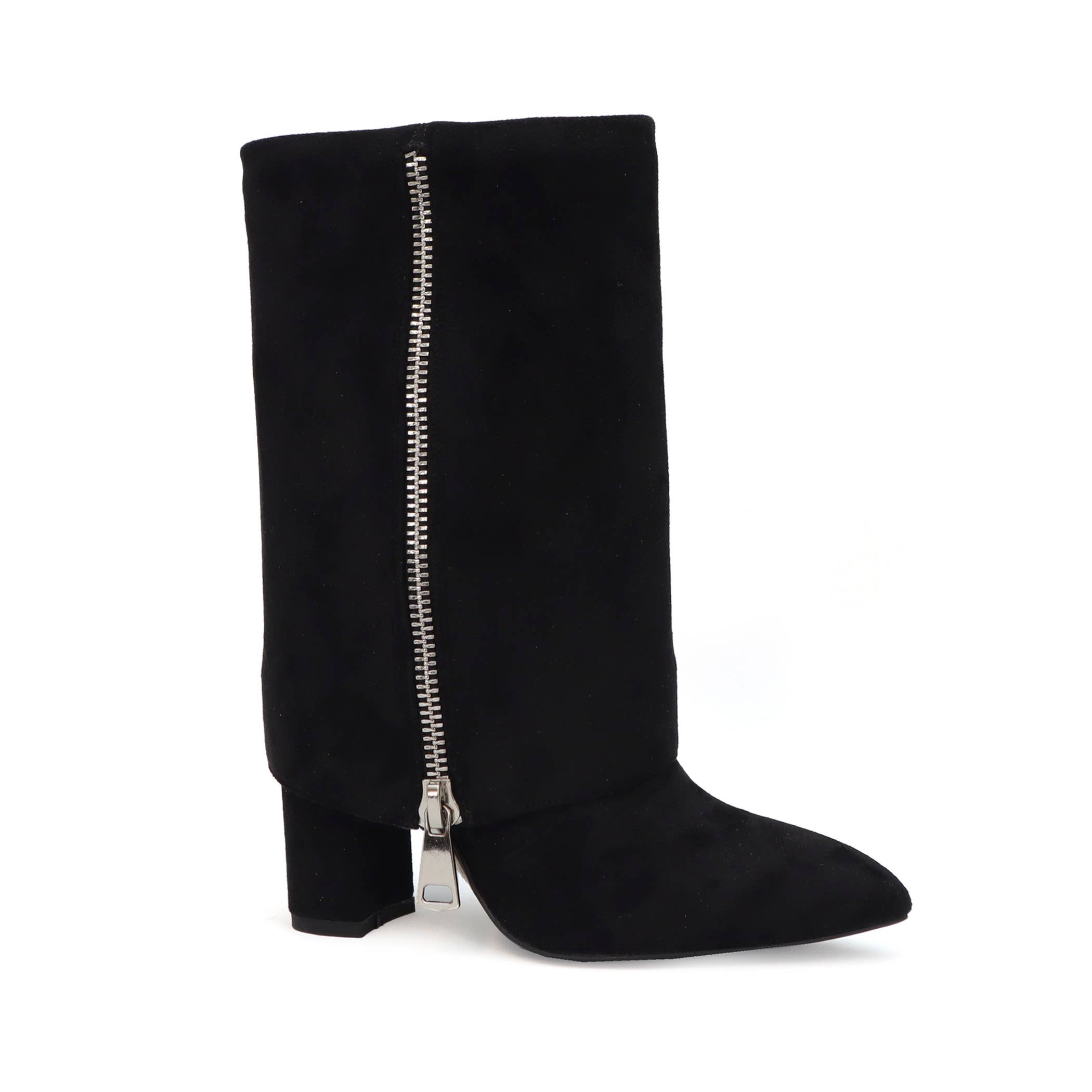 Yoki Fashion - Vendita all'ingrosso Stivali - Donna - Stivali da donna pieghevoli VIXXIE con dettagli a cerniera0