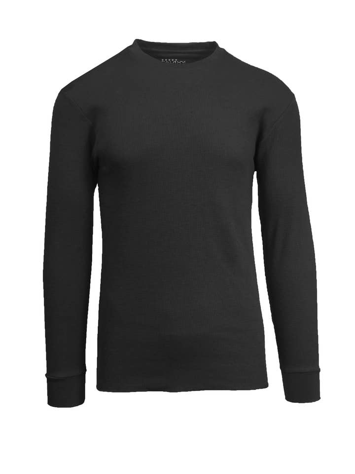 Galaxy By Harvic - Wholesale T-shirt – men's - Men's Waffle Knit Thermal Shirt0