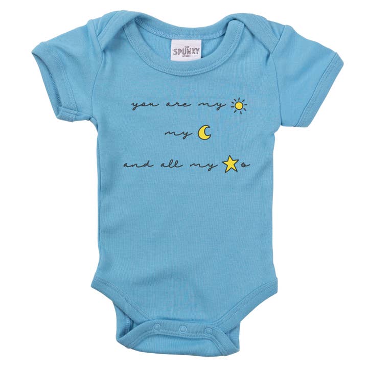 Spunky Stork - Wholesale Bodysuit (Non-Footed) - Baby - You Are My Sun Moon Stars Organic Cotton Baby Bodysuit2