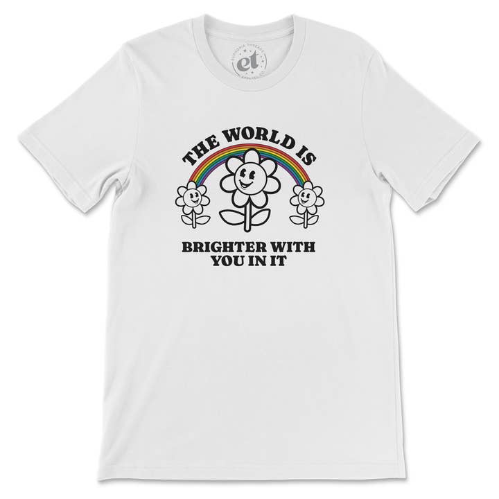 Das Welt ist ein Hellerer Regenbogen T-Shirt für den Großhandel von Euphoria Threads