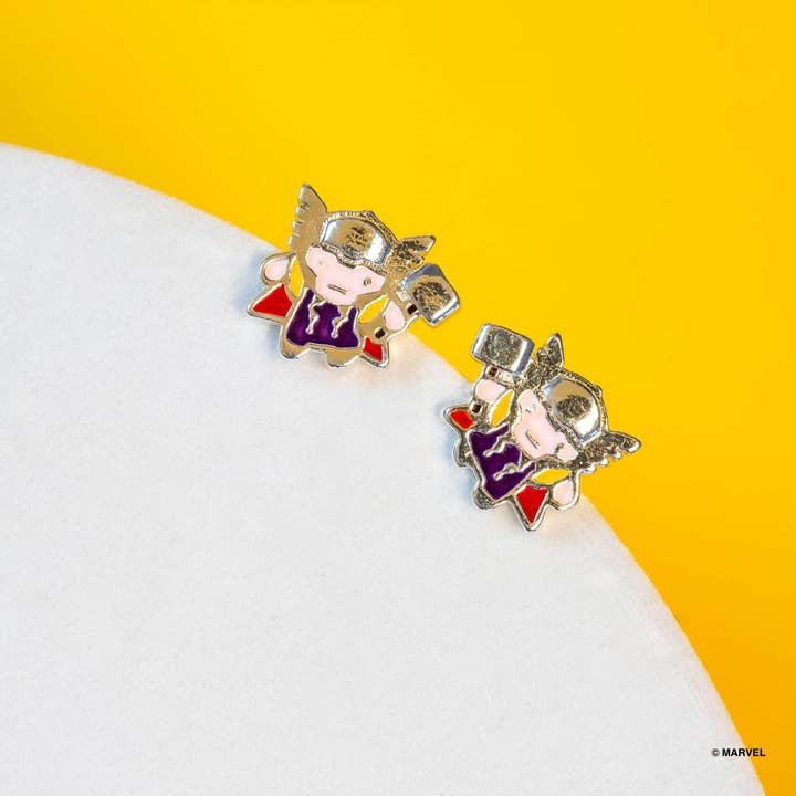 Short Story – wholesale Stud/post earrings – Marvel Epoxy Earring Thor4