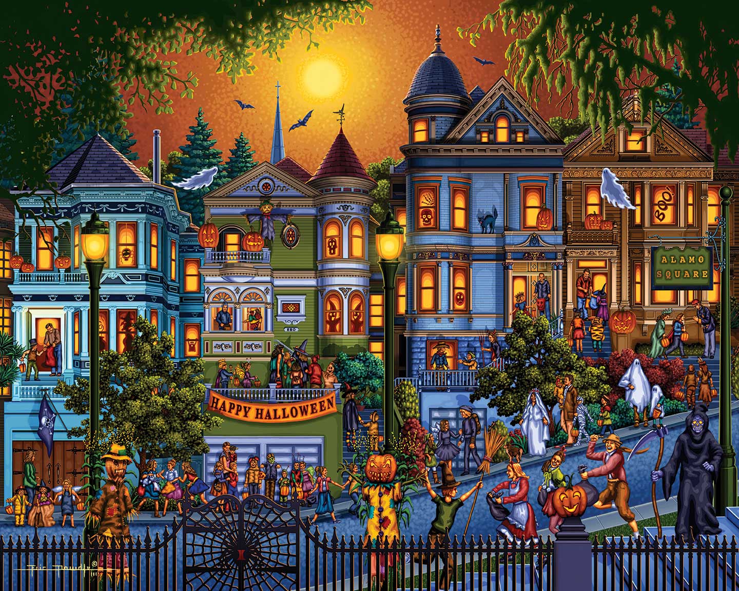 Boardwalk Puzzle Company - Wholesale Puzzle - Adult - Trick or Treat - 1000 Piece1