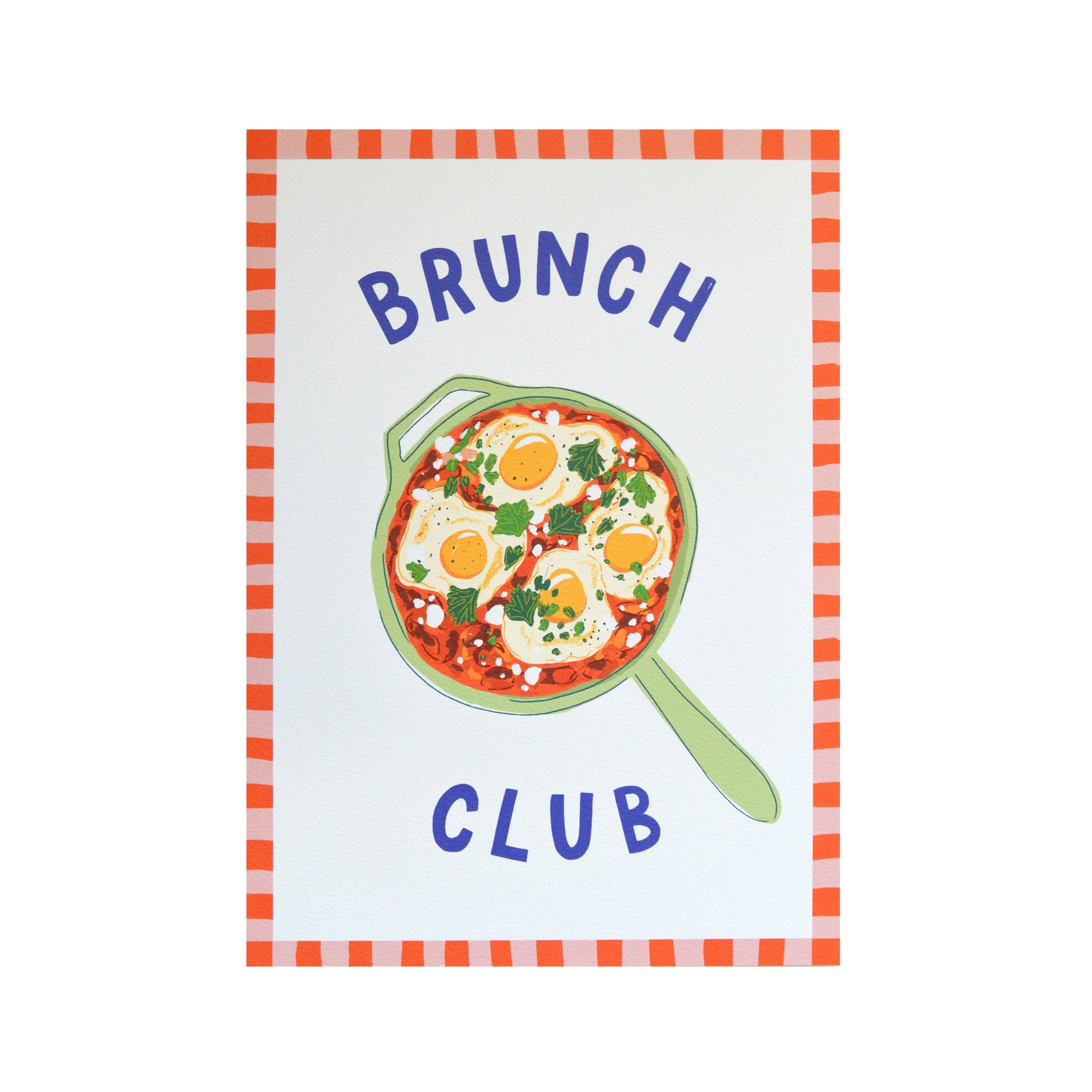 Laura Barnes Wholesale Ltd – wholesale Art print – Brunch Club Art Print: Shakshouka1