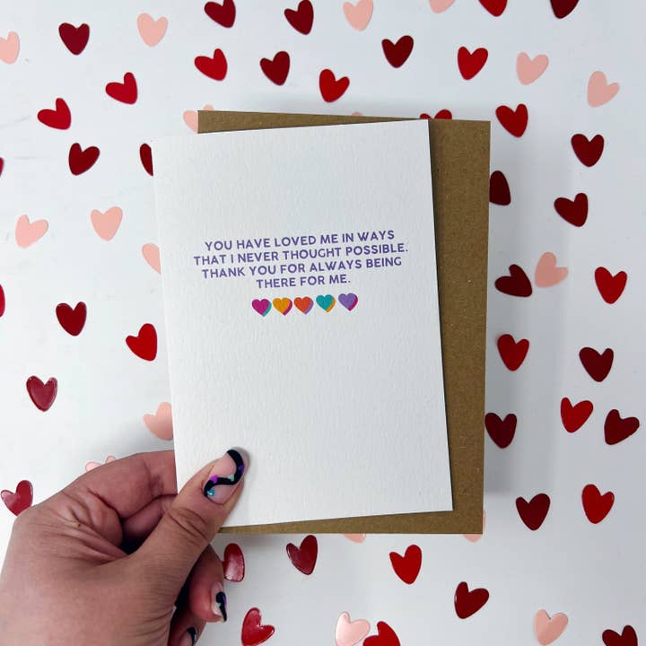 Xoxo Designs by Ruth - Wholesale Thank You Card - Thank You For Always Being There For Me Card