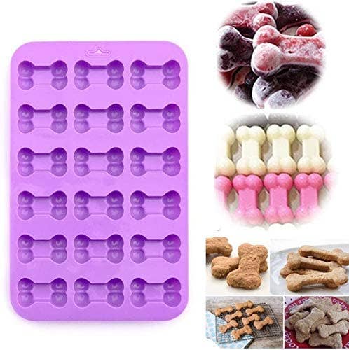 Healthy Hound - Wholesale Chocolate/Candy Mold - Dog Paw and Bone Silicone Ice Mold Trays, Reusable Cold/Hot 6