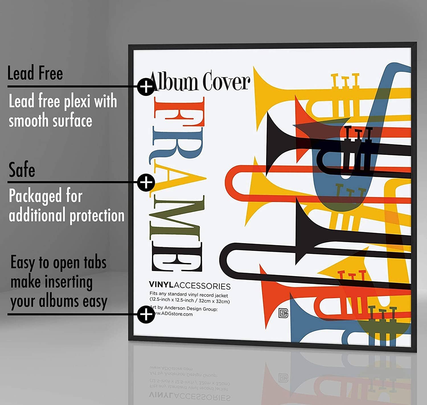 Black Americanflat Aluminum Album Frame for wholesale on Faire19