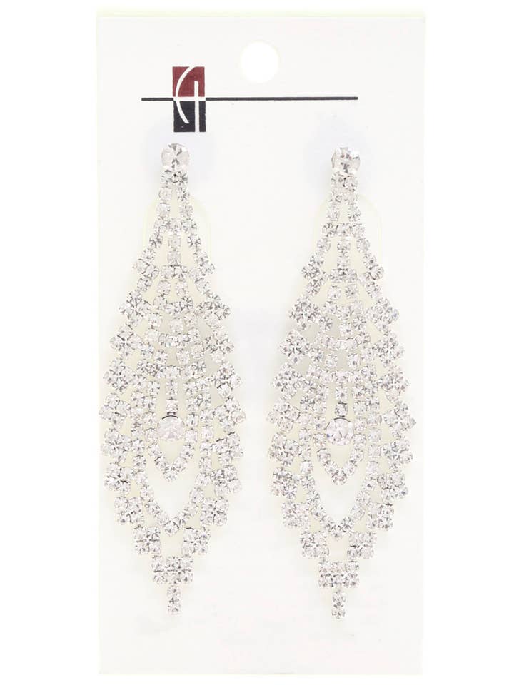 RHINESTONE DANGLE EARRING E-6710 for wholesale by anbfashion