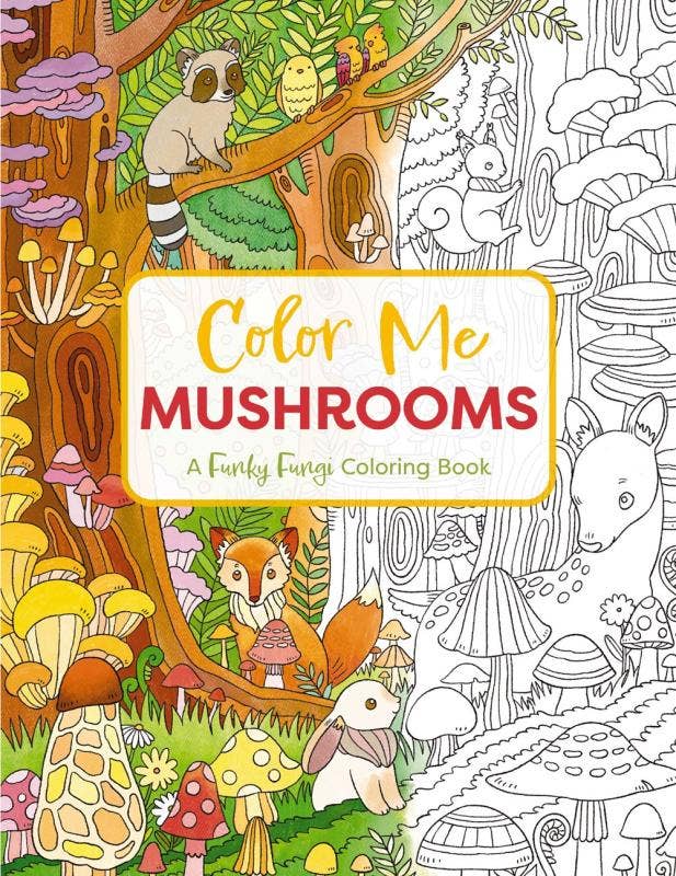 Microcosm Publishing & Distribution - Wholesale Coloring & Activity Book - Adult - Color Me Mushrooms: A Funky Fungi Coloring Book0
