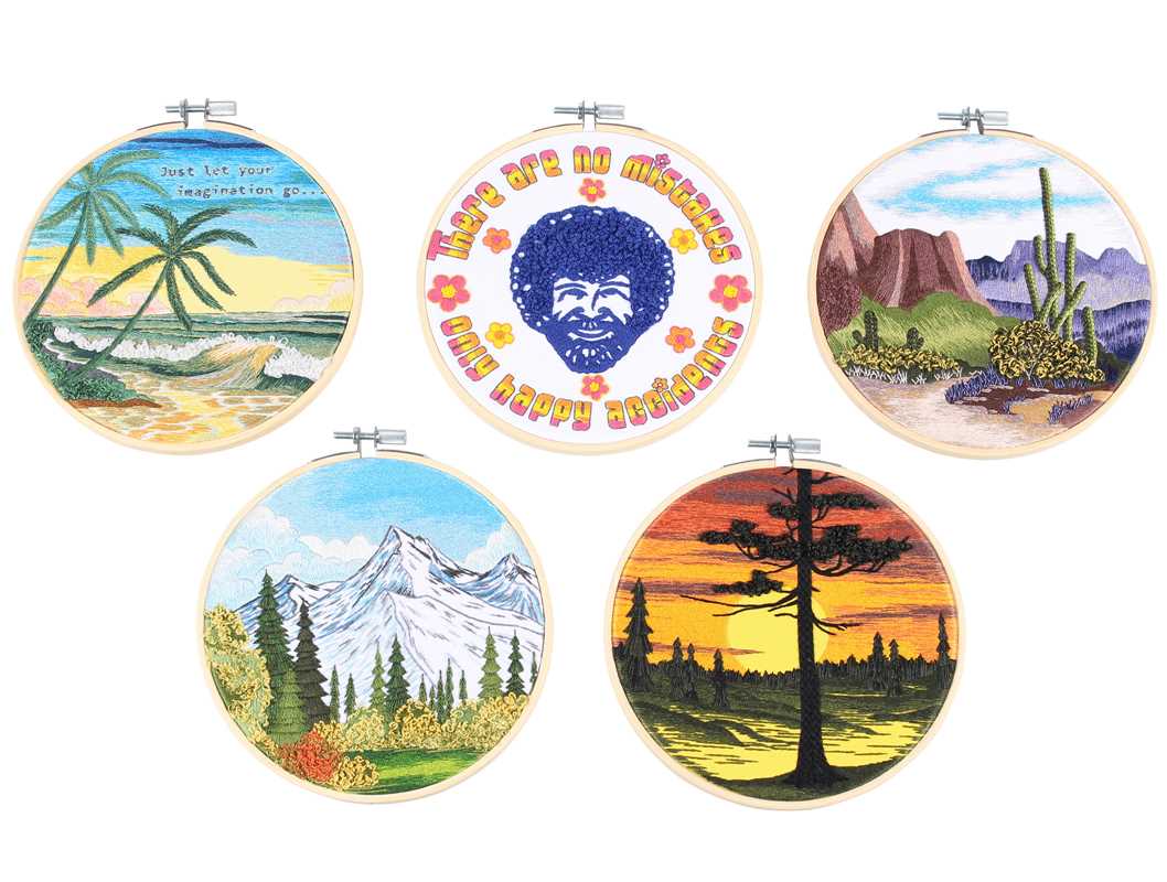 Simon & Schuster - Wholesale Embroidery/Cross Stitch Supplies - Bob Ross Embroidery by Deborah Wilding2