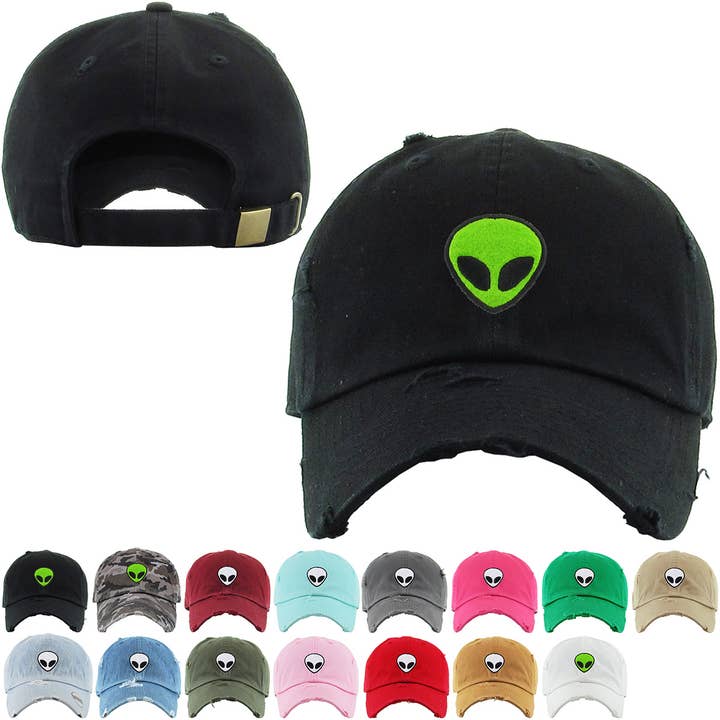 Alien Vintage Dad Hat for wholesale by KBETHOS