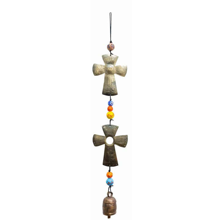 Twice The Spirit/Cross/Beads & Bell for wholesale by Moksha Imports