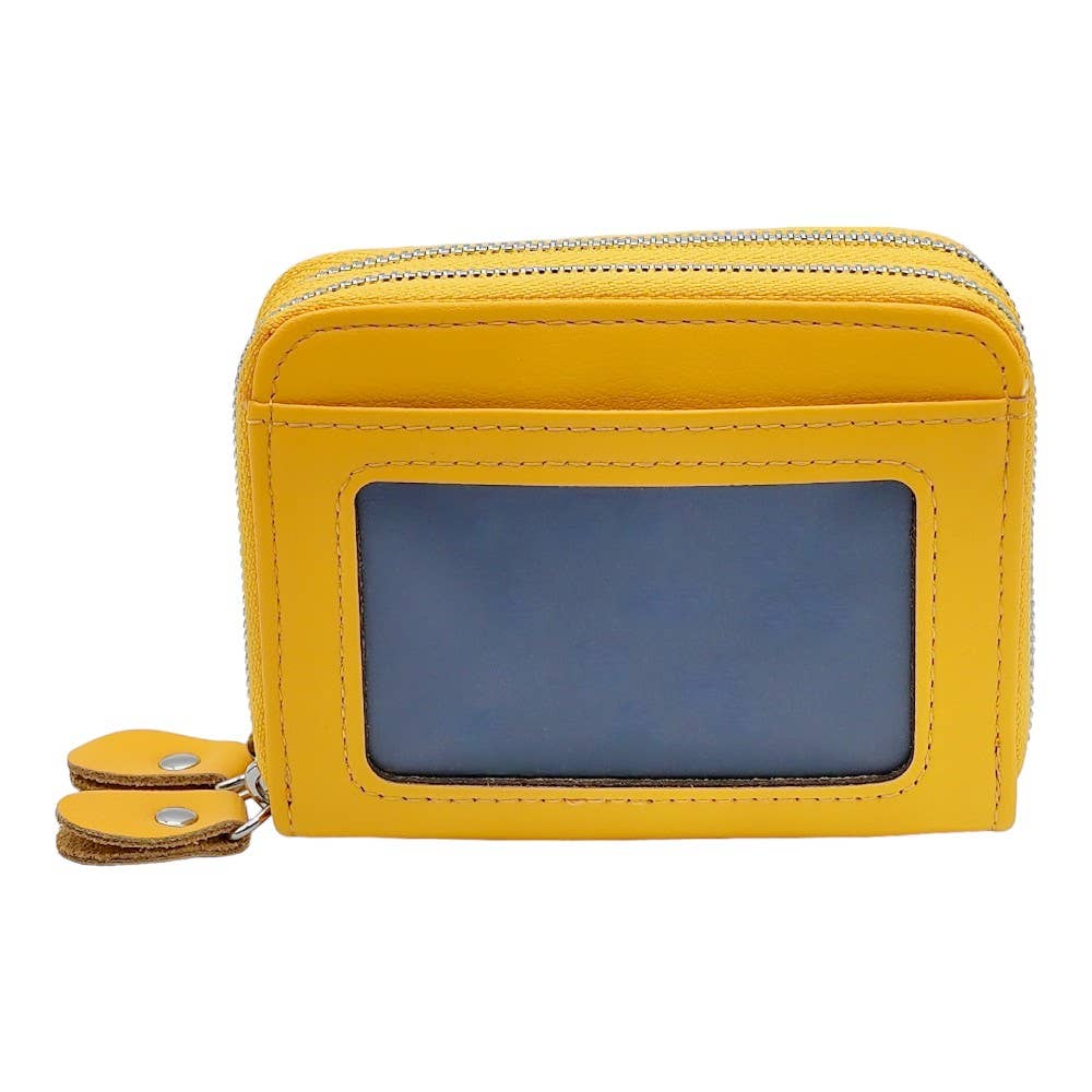 American Leather Goods - Wholesale Wallet - Women's - Leather Credit Card Holder with Zipper, Wallet for Women7